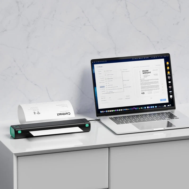 A4 Wireless Portable Thermal Printer – Ink-Free & Compact for Documents